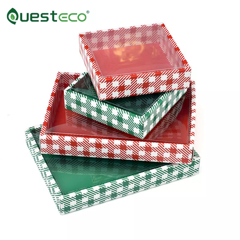 PVC-raam geschenkpapier doos
